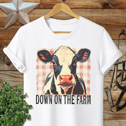 On the Farm Cow Softstyle Tee
