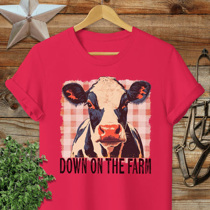 On the Farm Cow Softstyle Tee