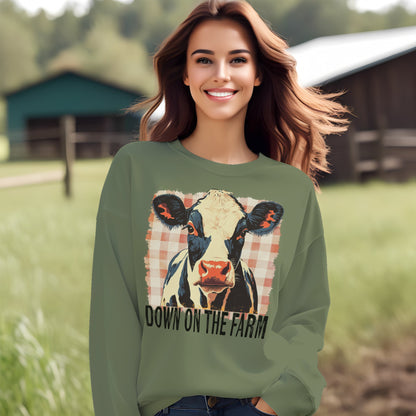 On the Farm Cow Sweatshirt