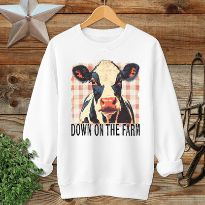 On the Farm Cow Sweatshirt