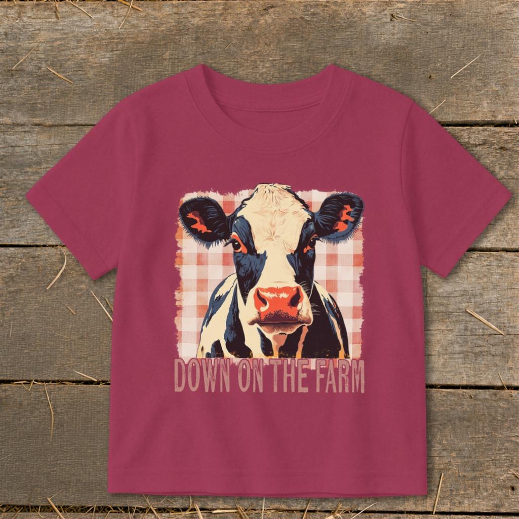 On the Farm Cow Toddler Tee
