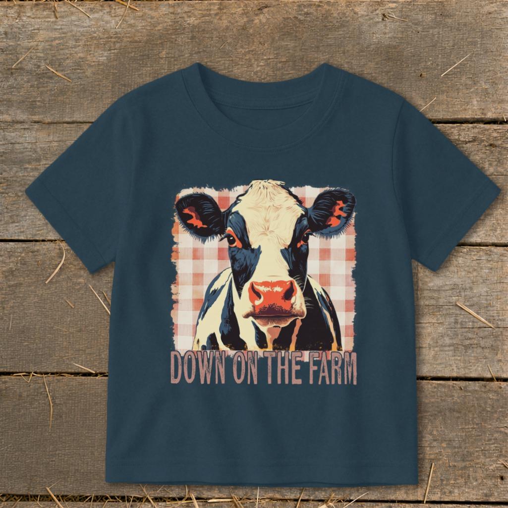 On the Farm Cow Toddler Tee