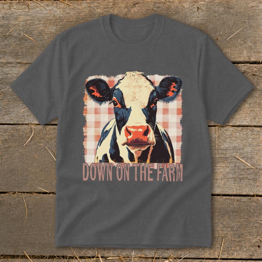 On the Farm Cow Youth Tee