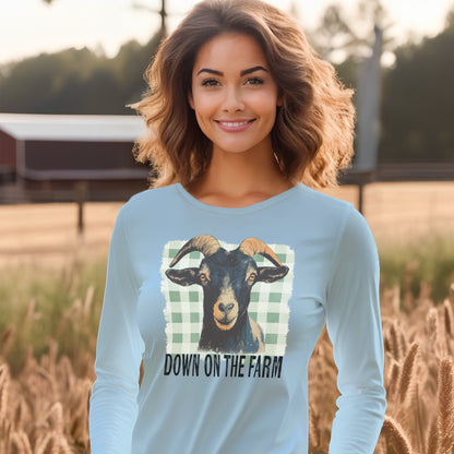On the Farm Goat Long Sleeve Tee