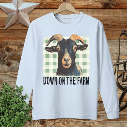 On the Farm Goat Long Sleeve Tee