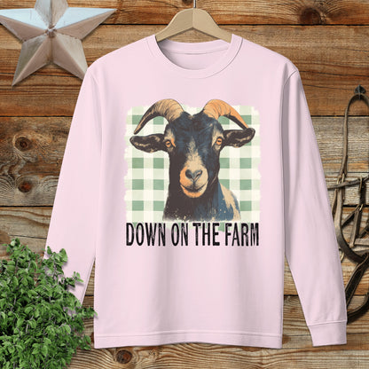 On the Farm Goat Long Sleeve Tee