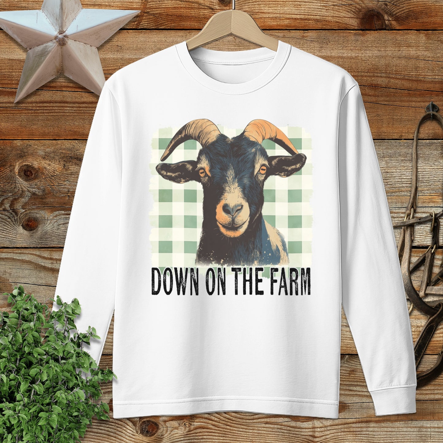 On the Farm Goat Long Sleeve Tee