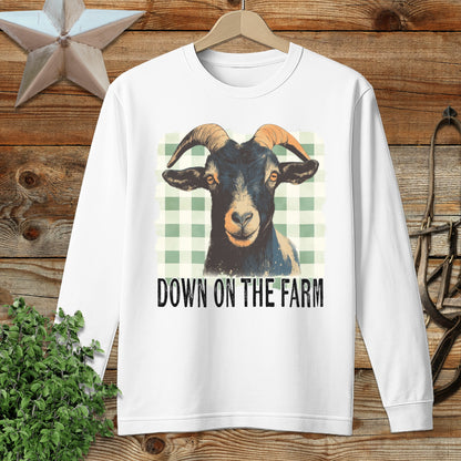 On the Farm Goat Long Sleeve Tee