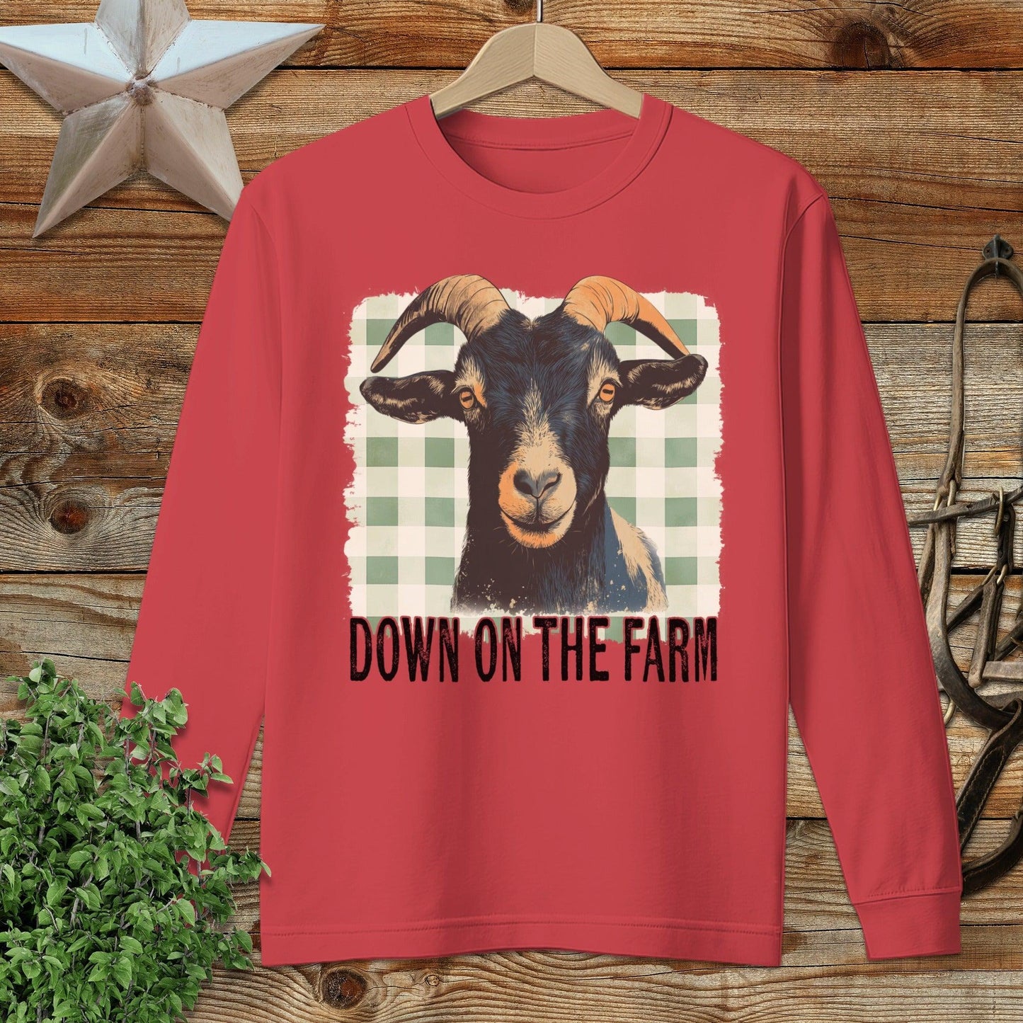 On the Farm Goat Long Sleeve Tee