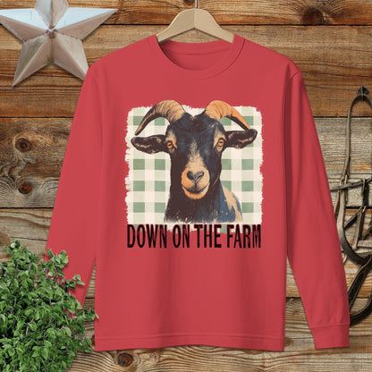 On the Farm Goat Long Sleeve Tee