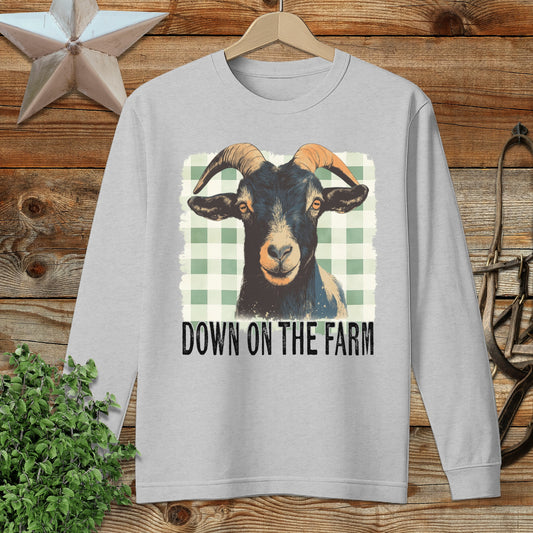 On the Farm Goat Long Sleeve Tee