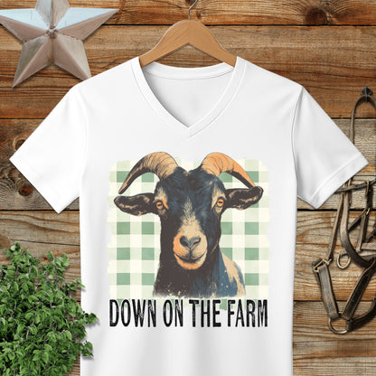On the Farm Goat V-neck
