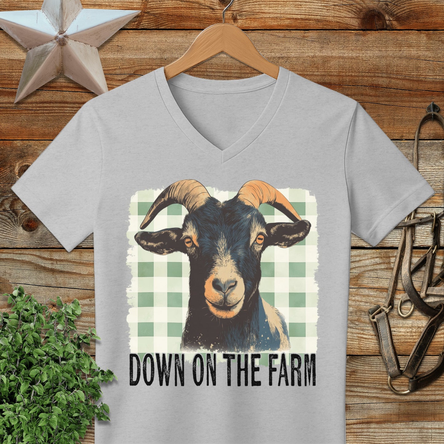 On the Farm Goat V-neck