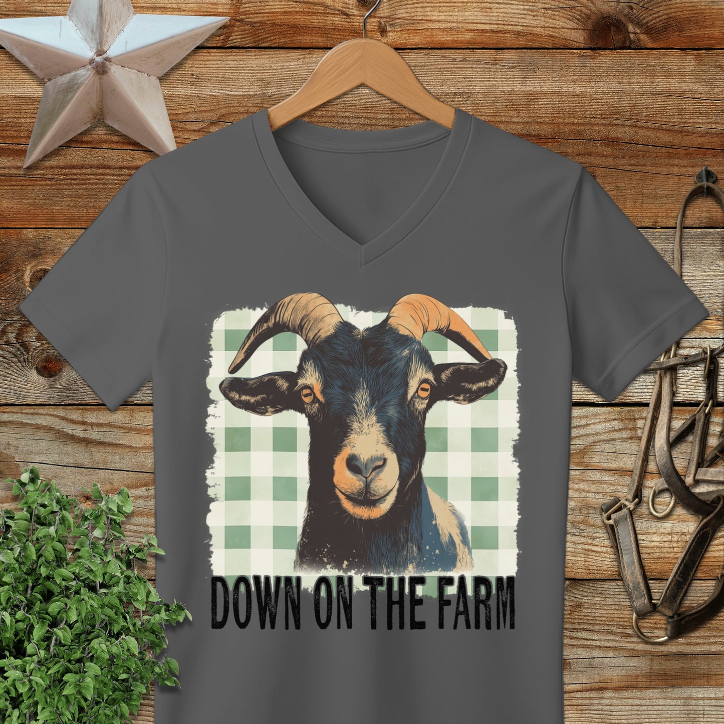 On the Farm Goat V-neck