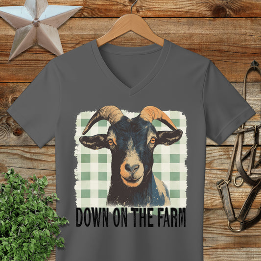 On the Farm Goat V-neck