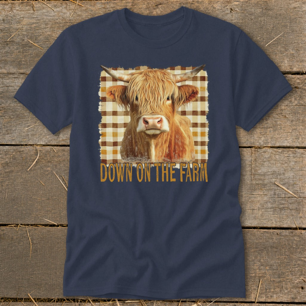 On the Farm Highland Cow Classic Tee