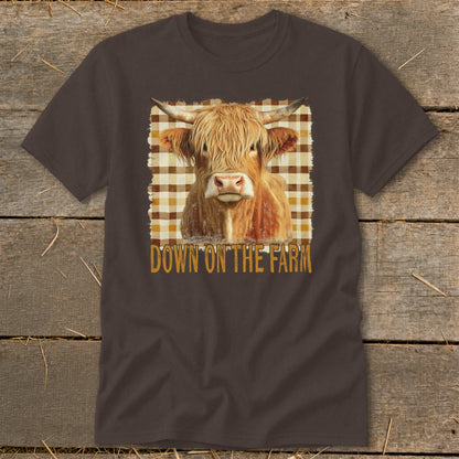 On the Farm Highland Cow Classic Tee