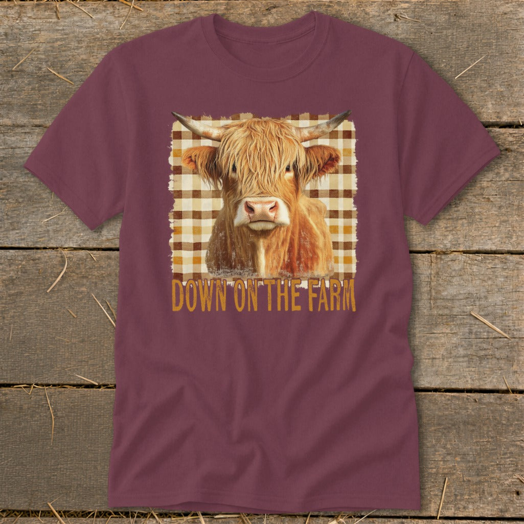 On the Farm Highland Cow Classic Tee