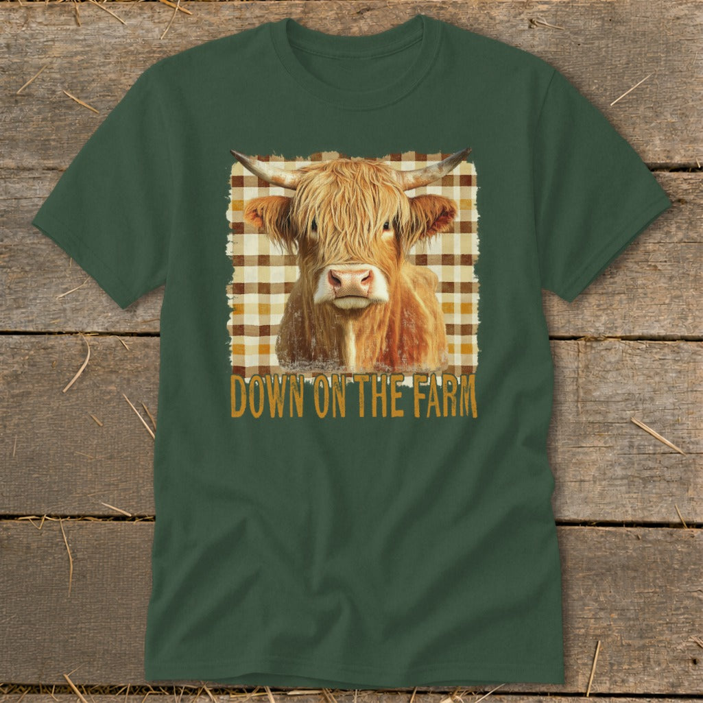 On the Farm Highland Cow Classic Tee