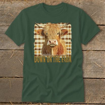 On the Farm Highland Cow Classic Tee