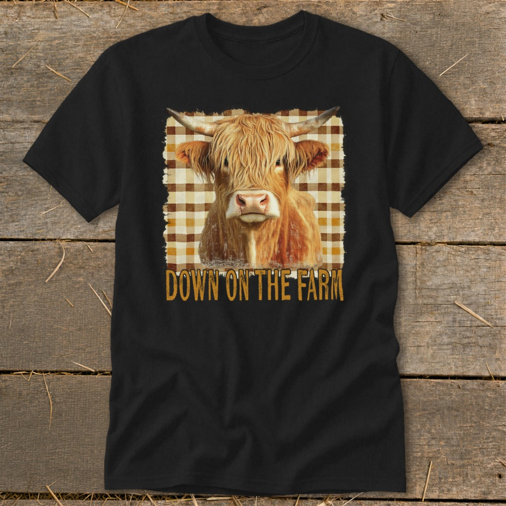 On the Farm Highland Cow Classic Tee