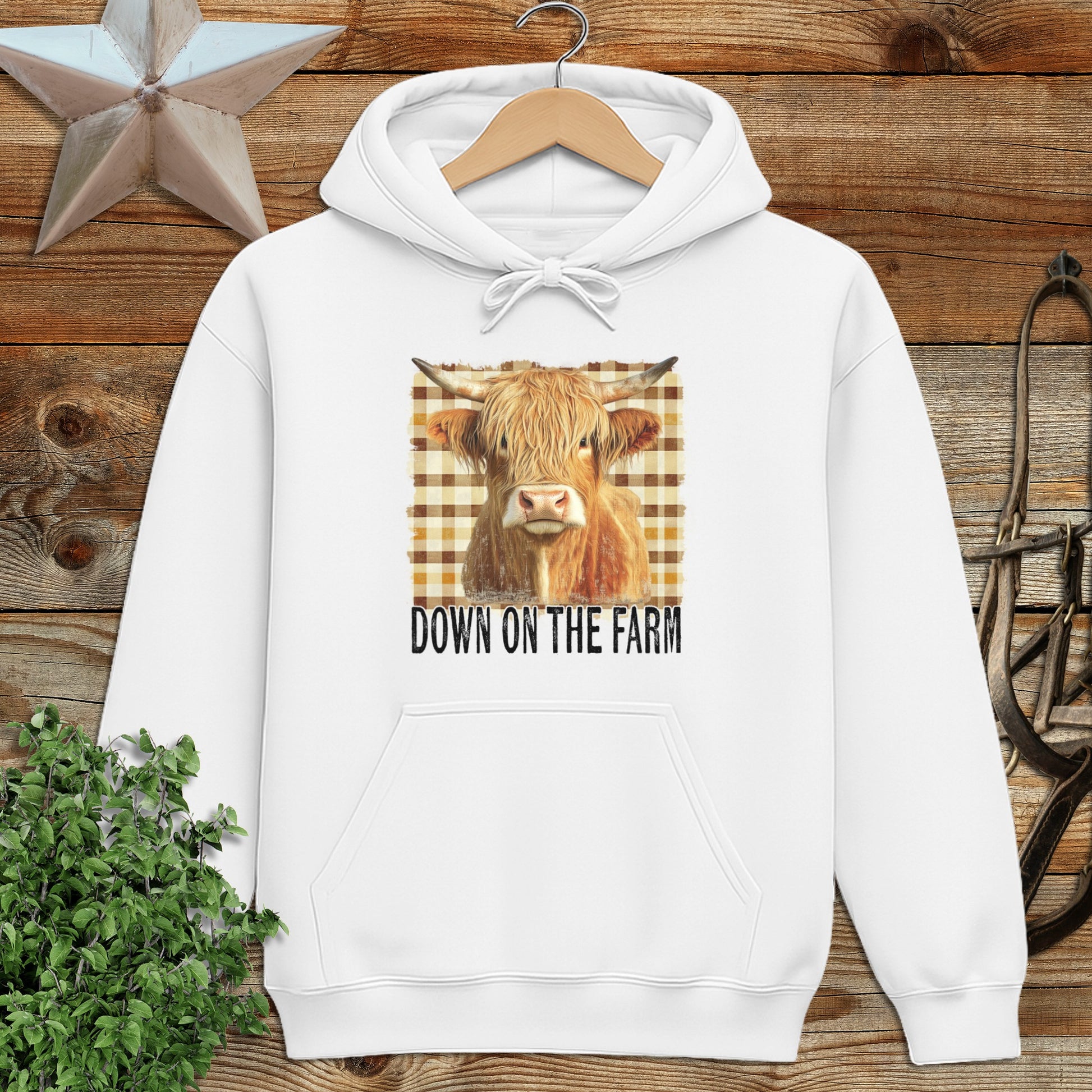 On the Farm Highland Cow Hoodie