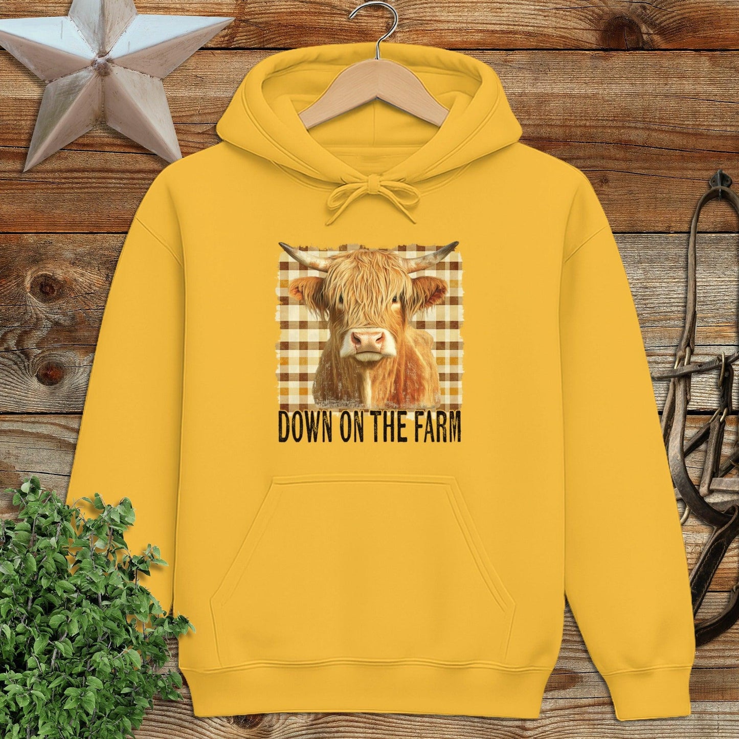 On the Farm Highland Cow Hoodie
