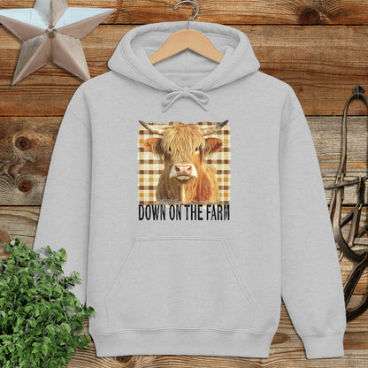 On the Farm Highland Cow Hoodie