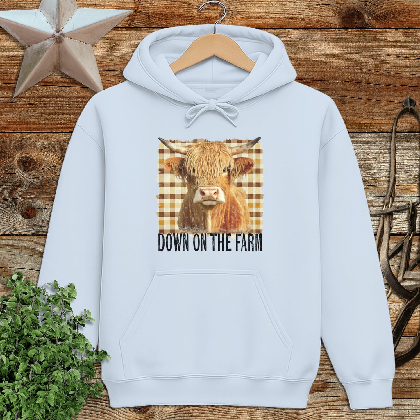 On the Farm Highland Cow Hoodie