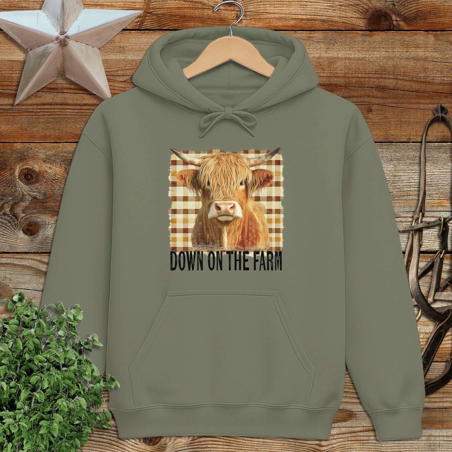 On the Farm Highland Cow Hoodie