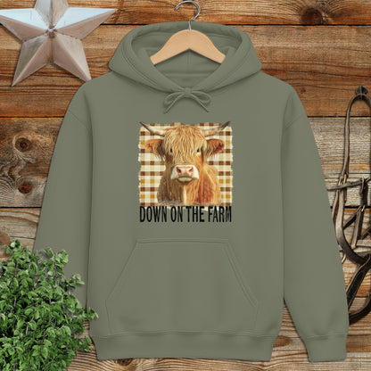On the Farm Highland Cow Hoodie