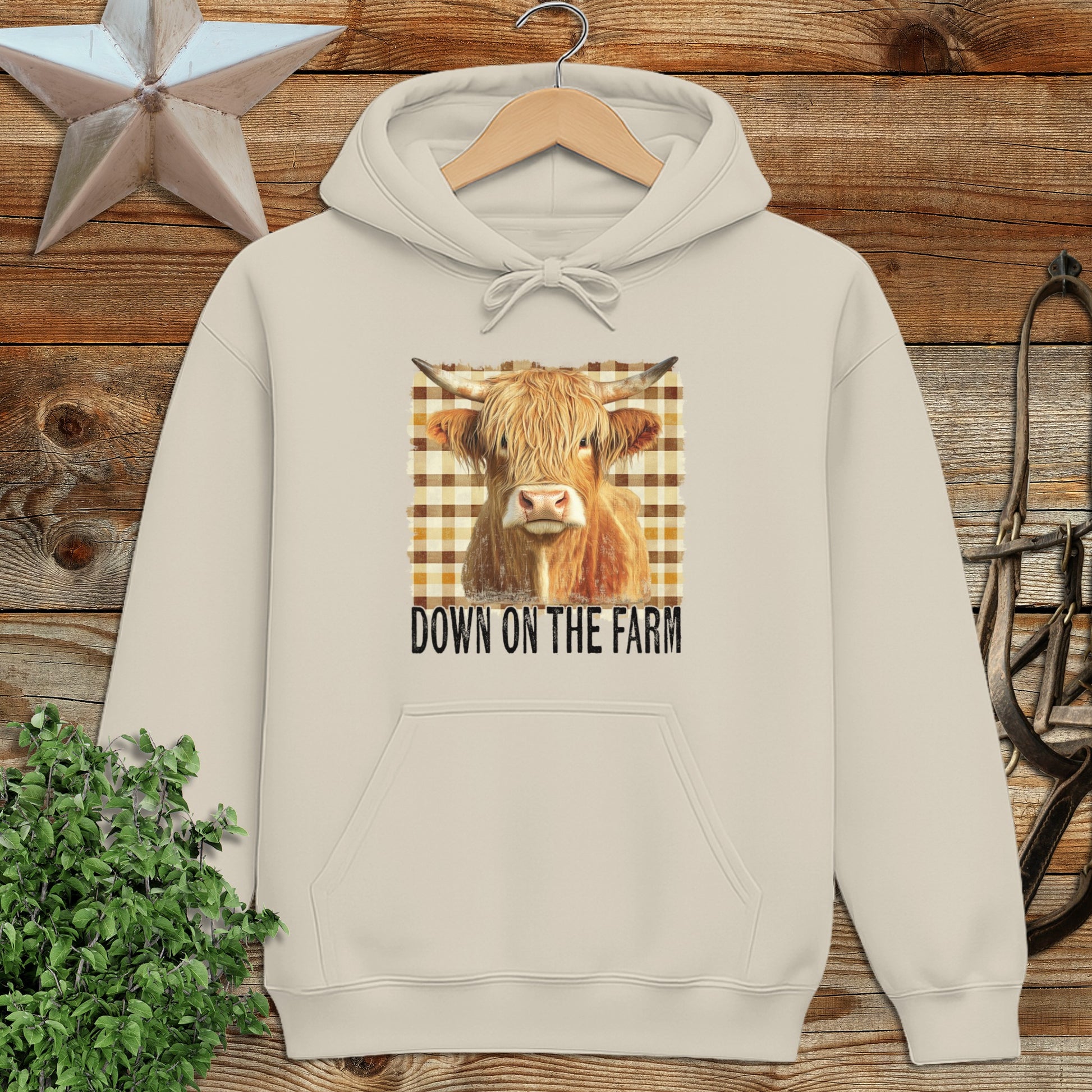 On the Farm Highland Cow Hoodie