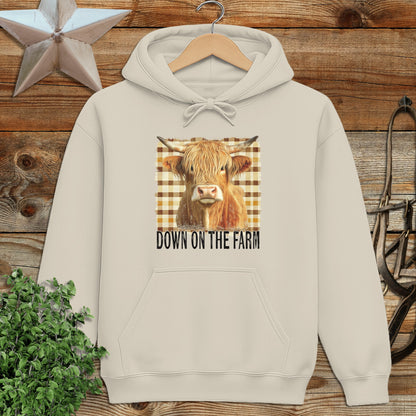 On the Farm Highland Cow Hoodie