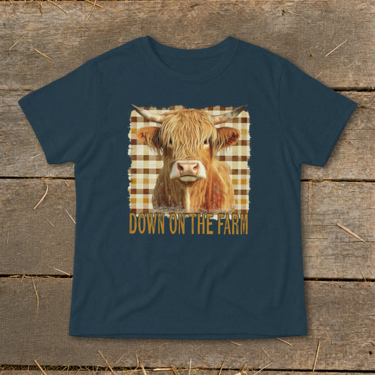 On the Farm Highland Cow Infant Tee