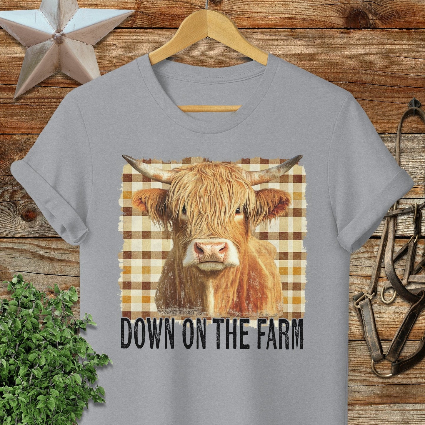 On the Farm Highland Cow Softstyle Tee