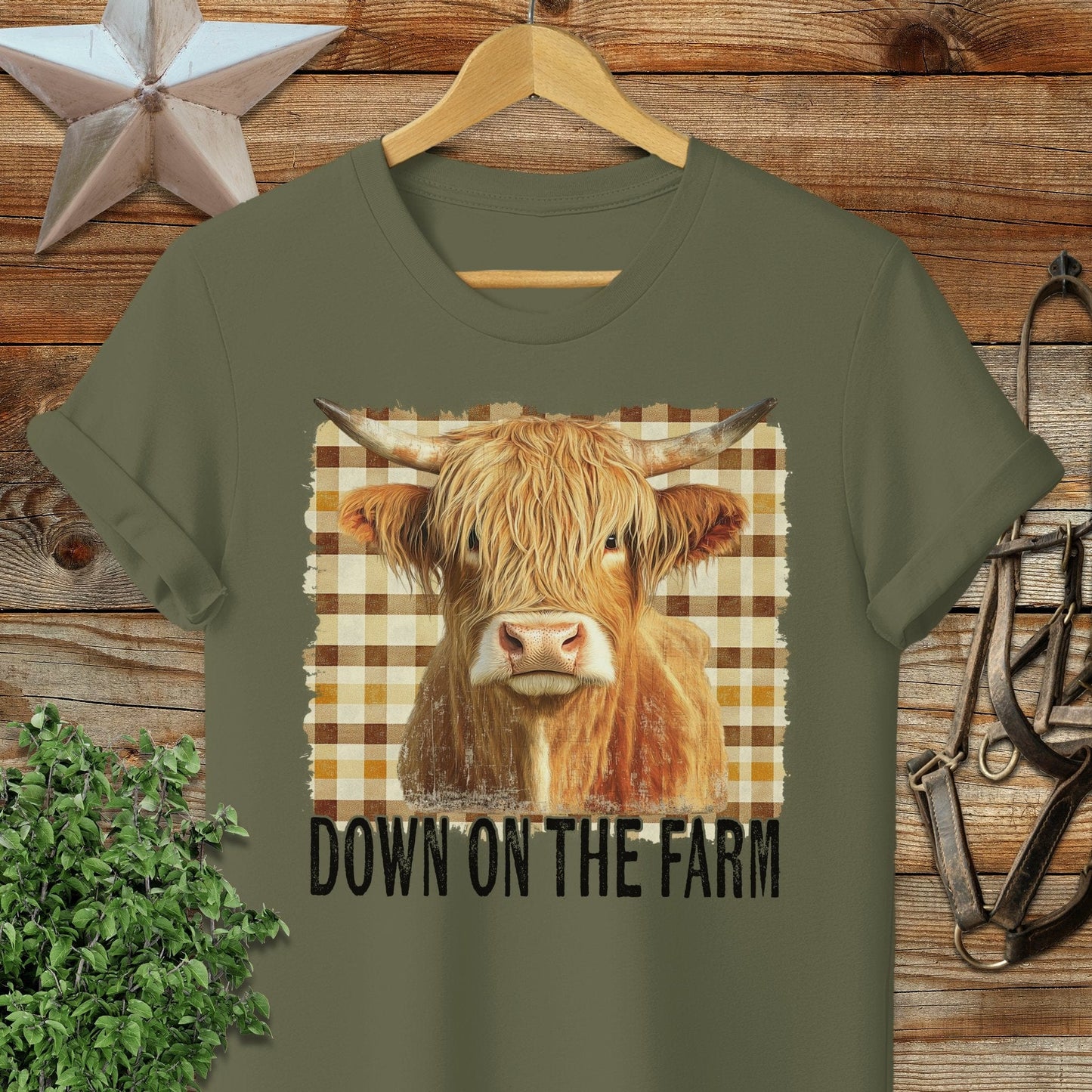 On the Farm Highland Cow Softstyle Tee