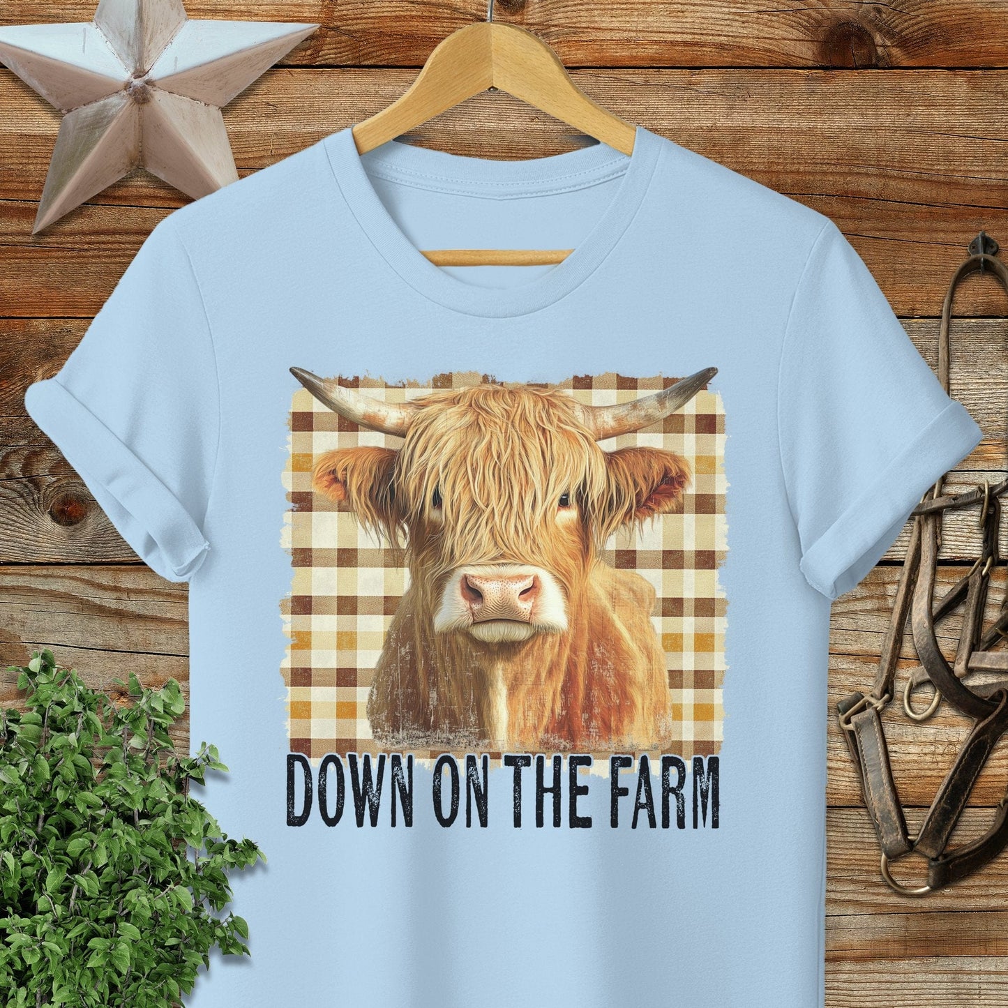 On the Farm Highland Cow Softstyle Tee