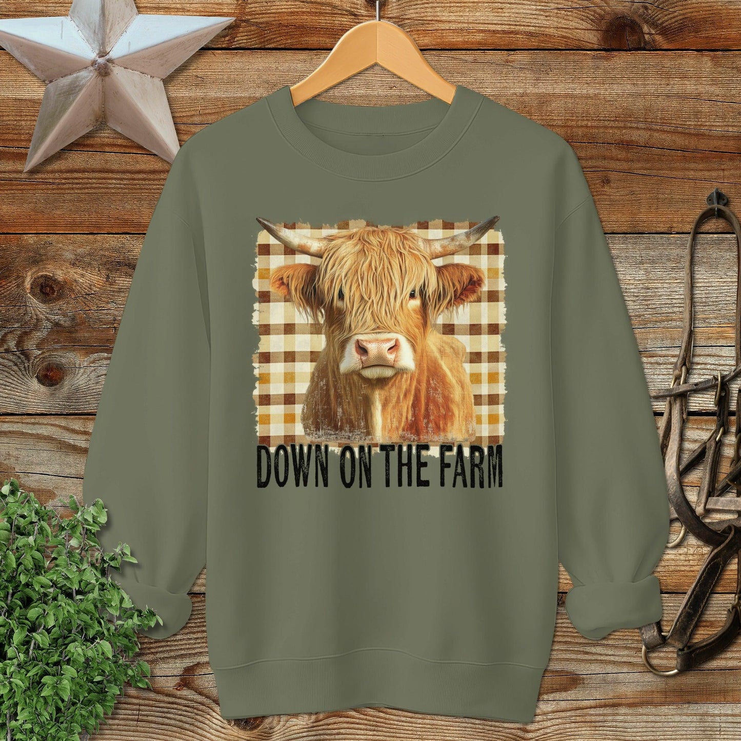 On the Farm Highland Cow Sweatshirt
