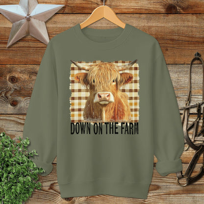 On the Farm Highland Cow Sweatshirt