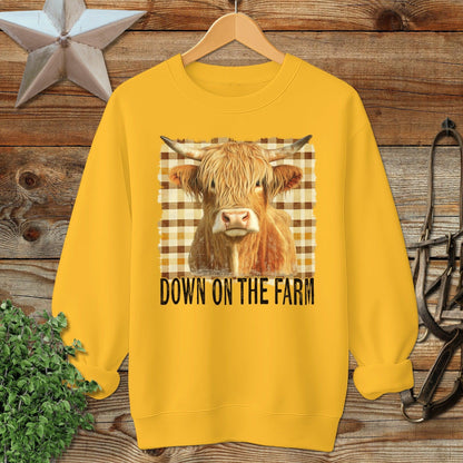 On the Farm Highland Cow Sweatshirt
