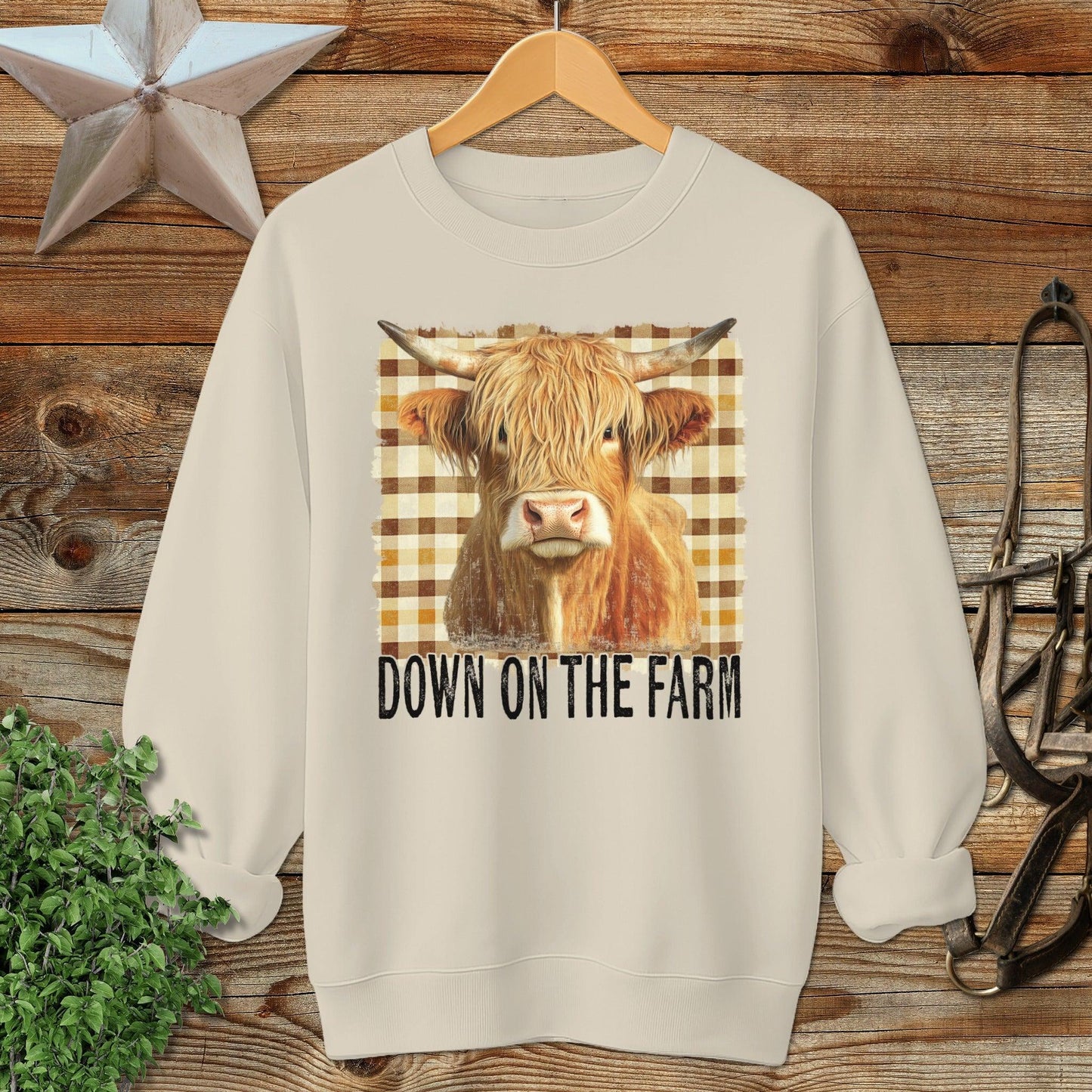 On the Farm Highland Cow Sweatshirt