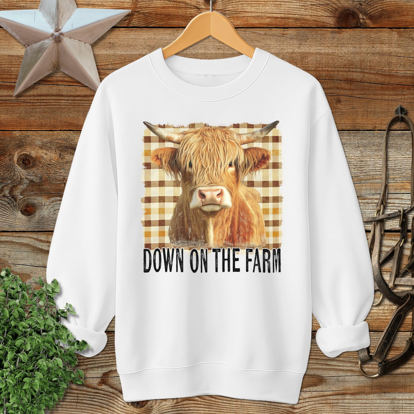 On the Farm Highland Cow Sweatshirt