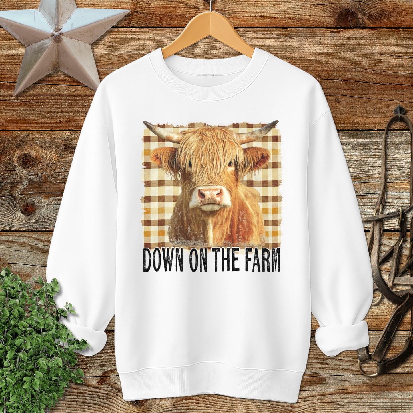On the Farm Highland Cow Sweatshirt