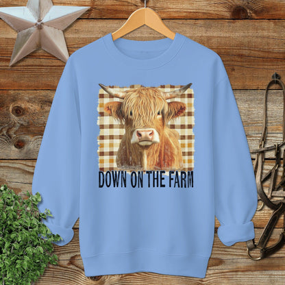 On the Farm Highland Cow Sweatshirt