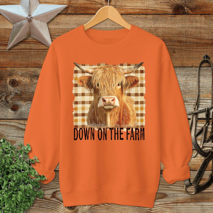 On the Farm Highland Cow Sweatshirt