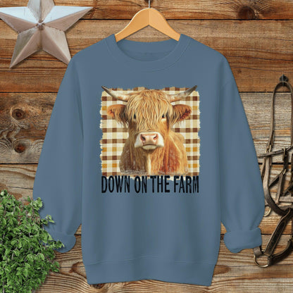 On the Farm Highland Cow Sweatshirt
