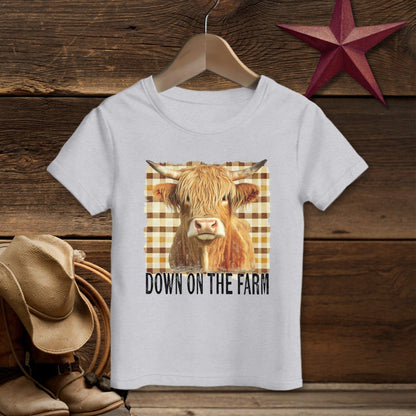 On the Farm Highland Cow T-Shirt (Toddler)