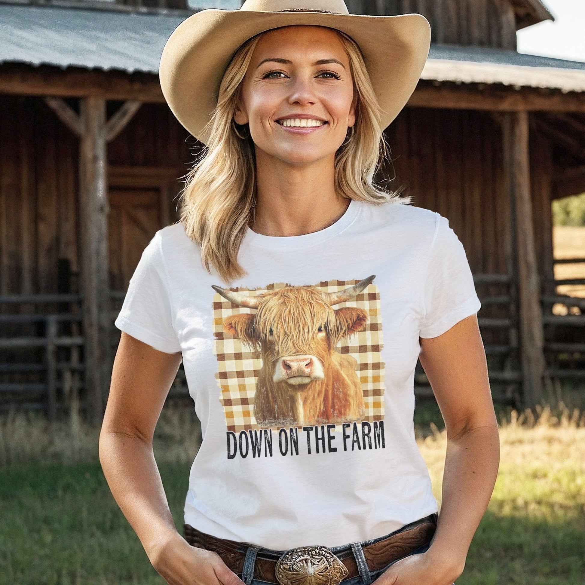 On the Farm Highland Cow T-shirt