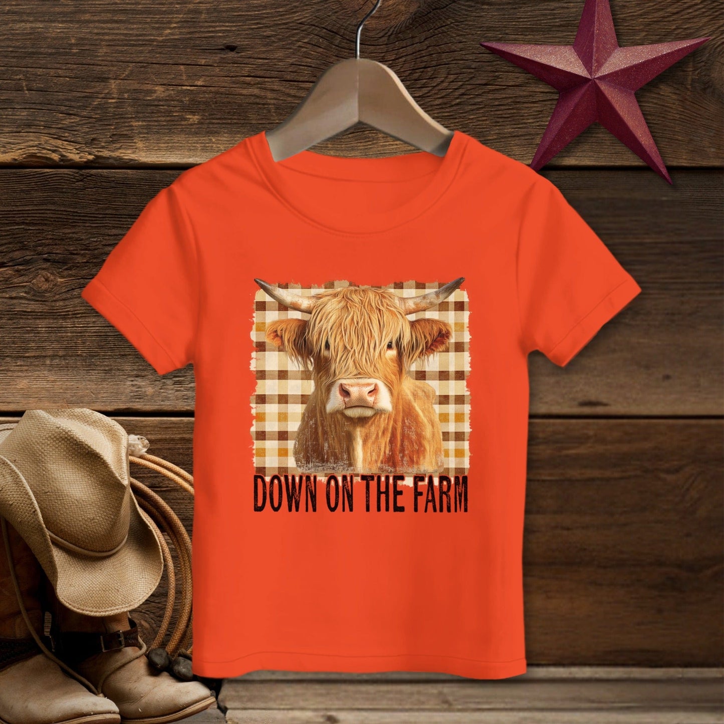 On the Farm Highland Cow T-shirt (Toddler)