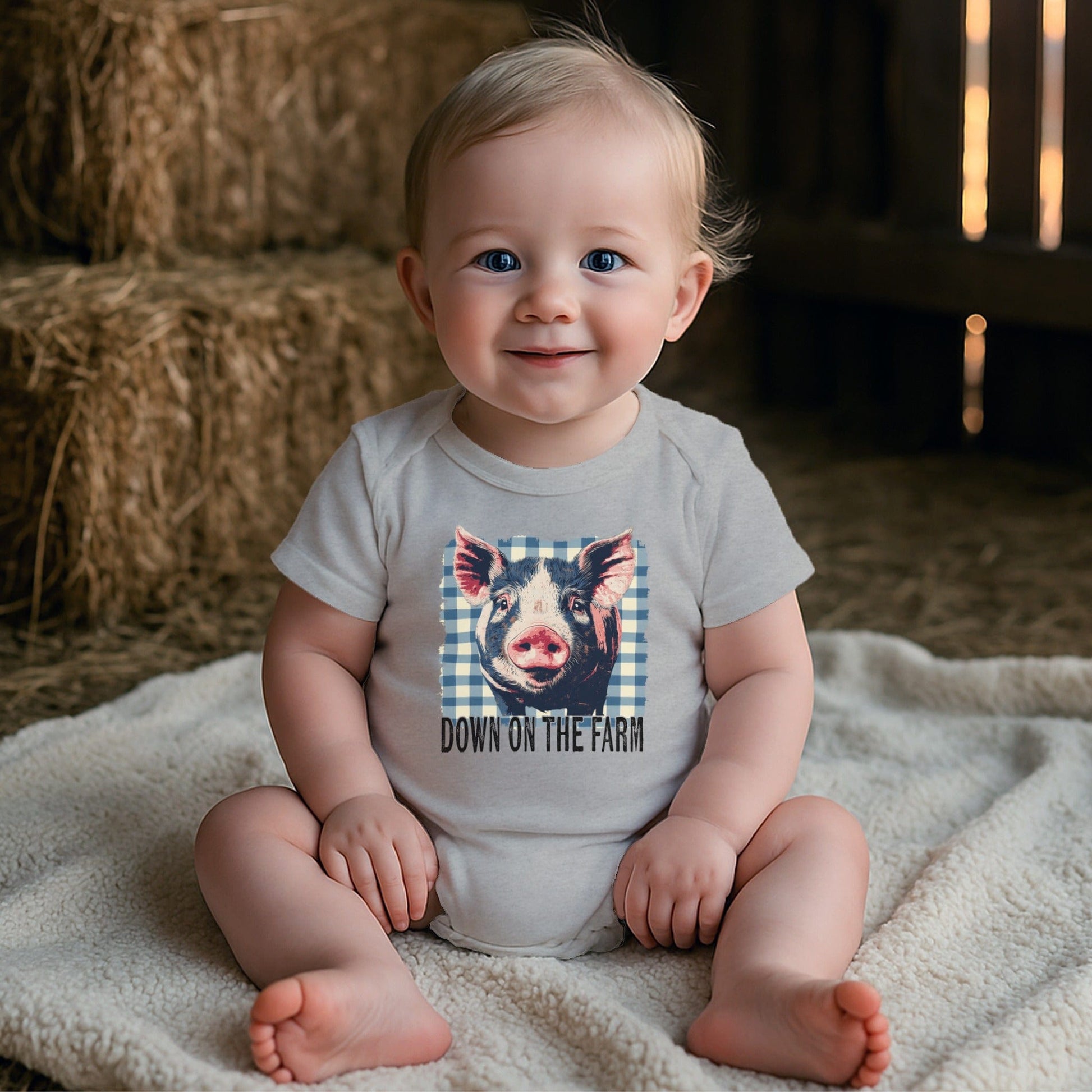 On the Farm Pig Bodysuit (Baby)